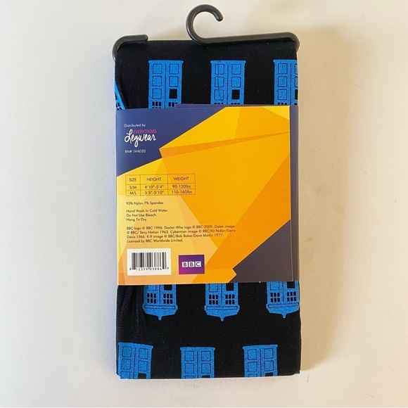 NEW Doctor Who Police Box Tights Women's S/M - Picture 2 of 8